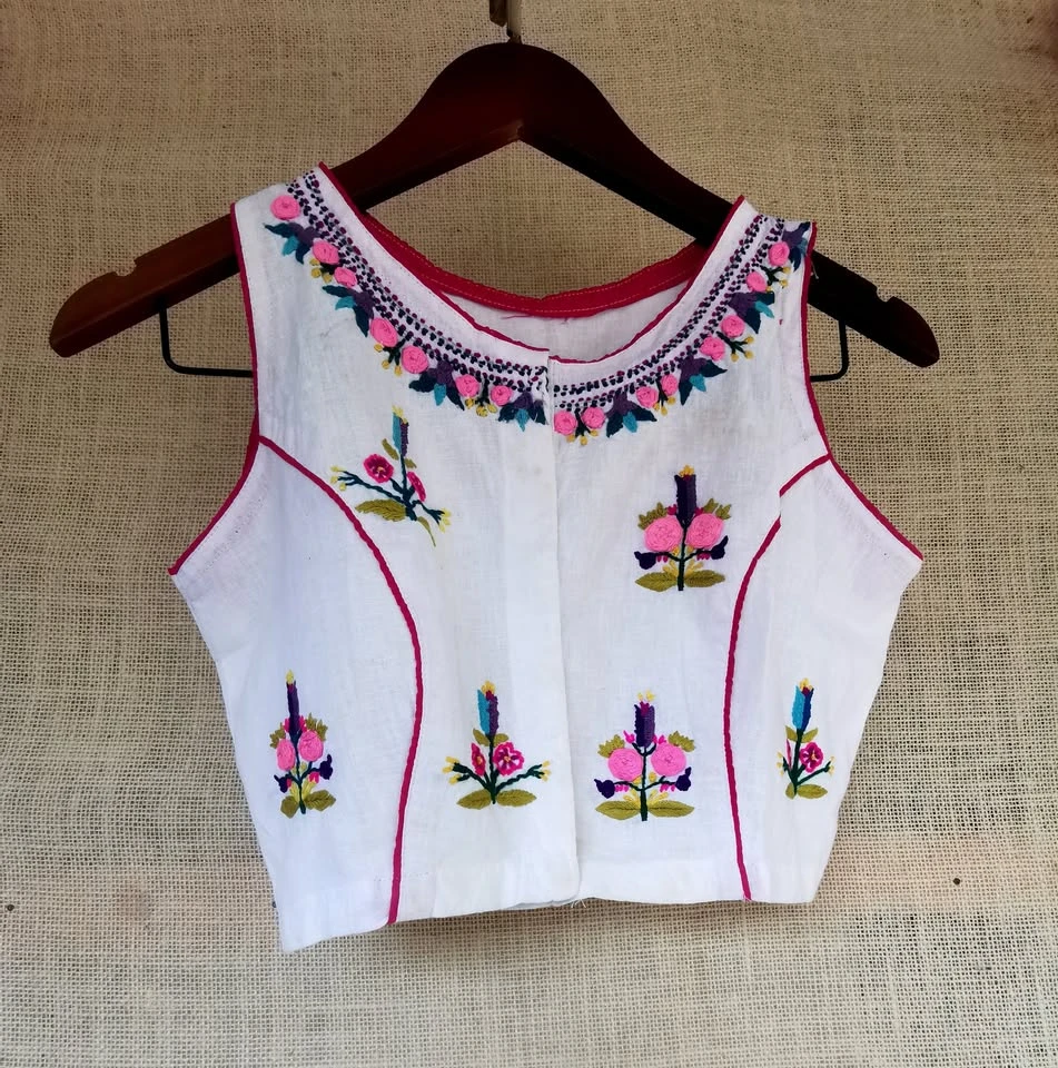 White cotton blouse