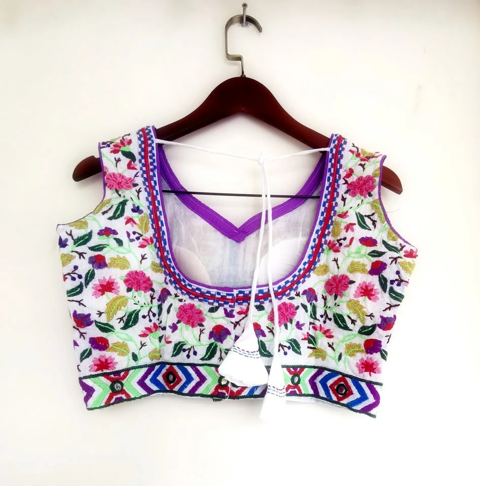 White cotton blouse