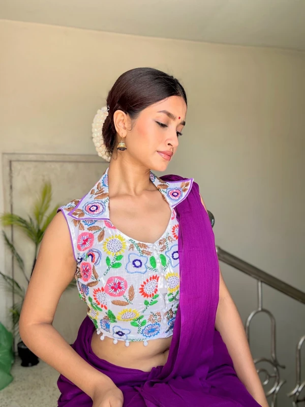 White cotton blouse